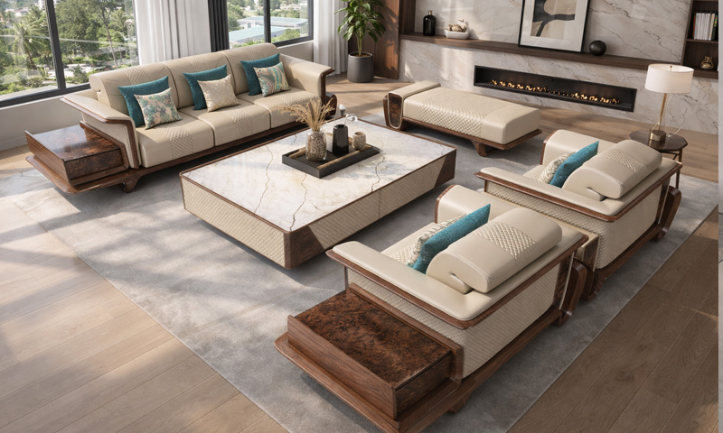 Sofa Gỗ Óc Chó
