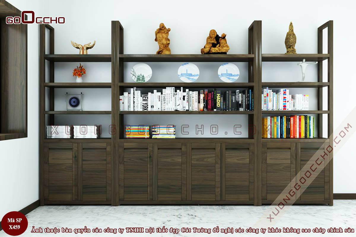 Tủ Trang Trí Gỗ Óc Chó