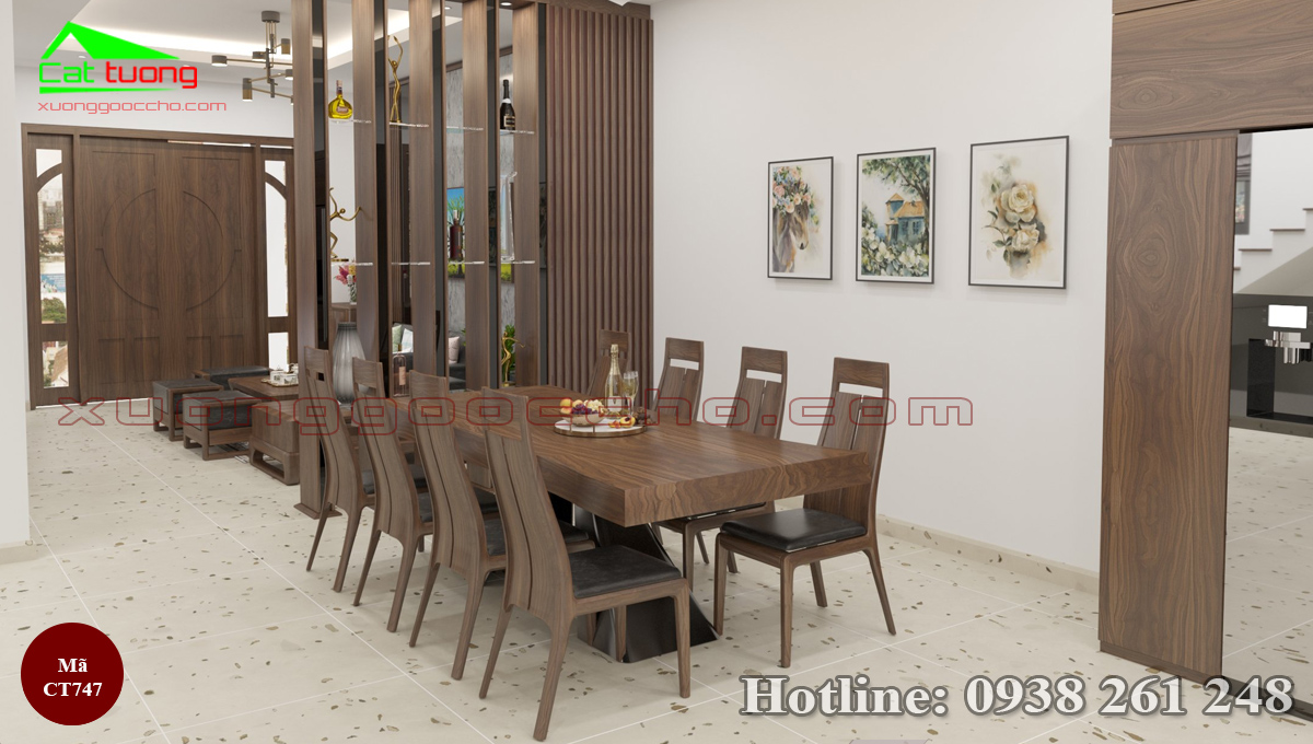 Bàn Ghế Ăn Gỗ Óc Chó