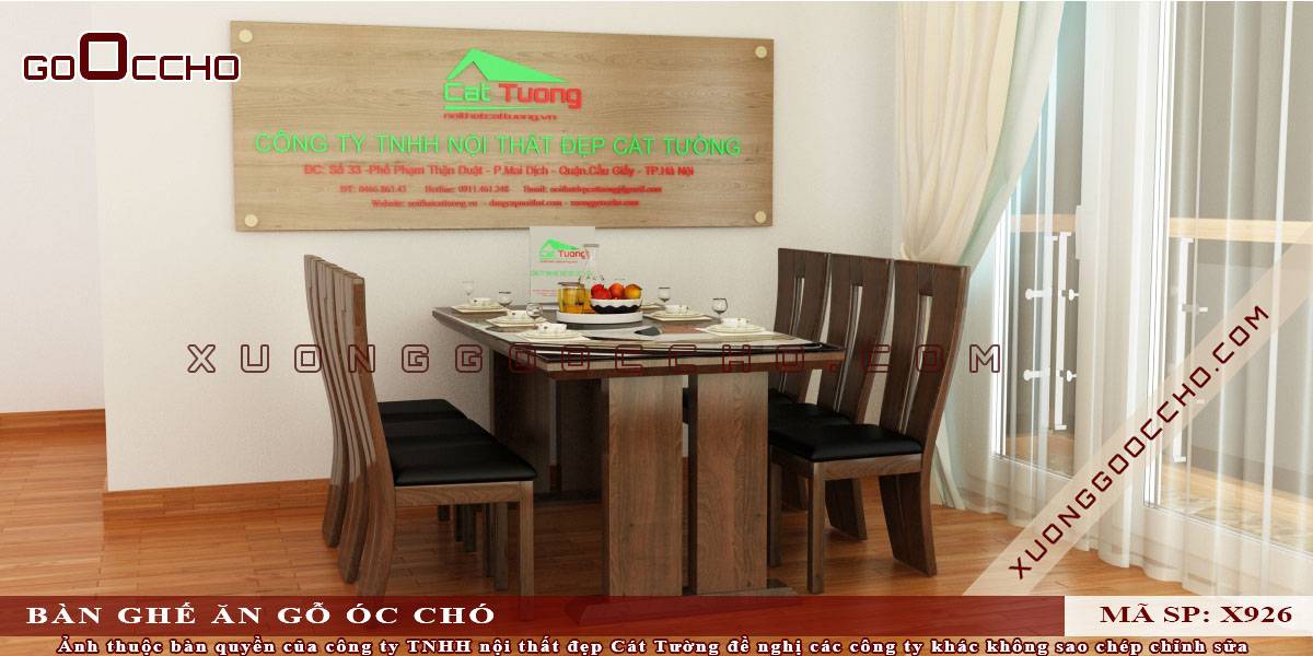 Bàn Ghế Ăn Gỗ Óc Chó