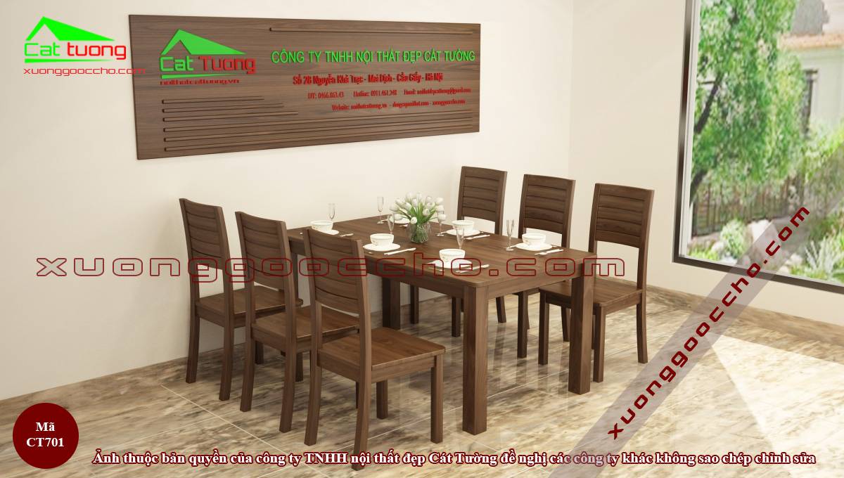 Bàn Ghế Ăn Gỗ Óc Chó