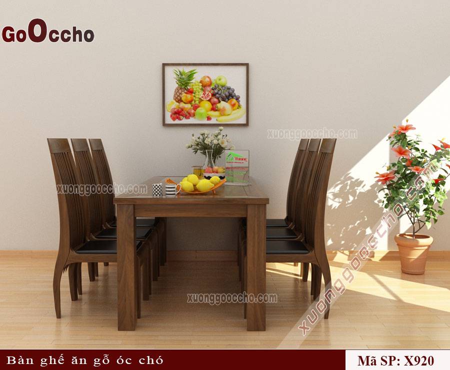 Bàn Ghế Ăn Gỗ Óc Chó