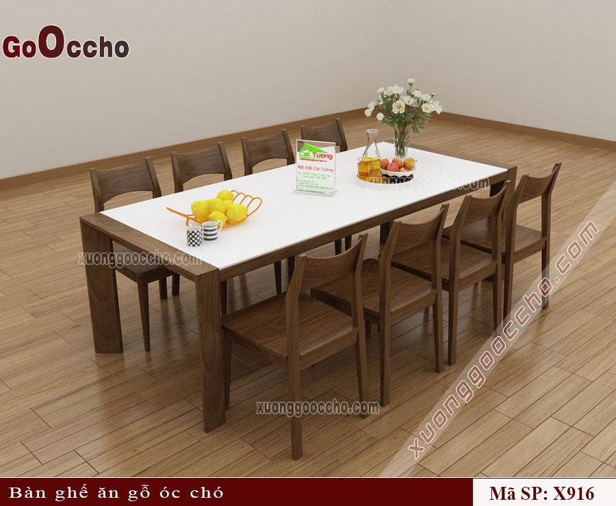 Bàn Ghế Ăn Gỗ Óc Chó
