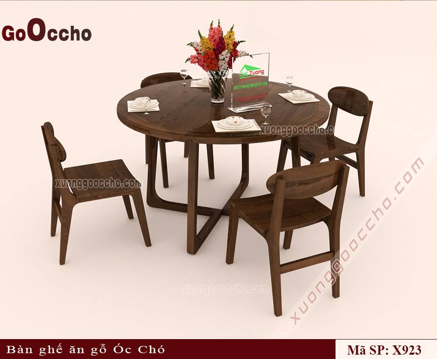Bàn Ghế Ăn Gỗ Óc Chó