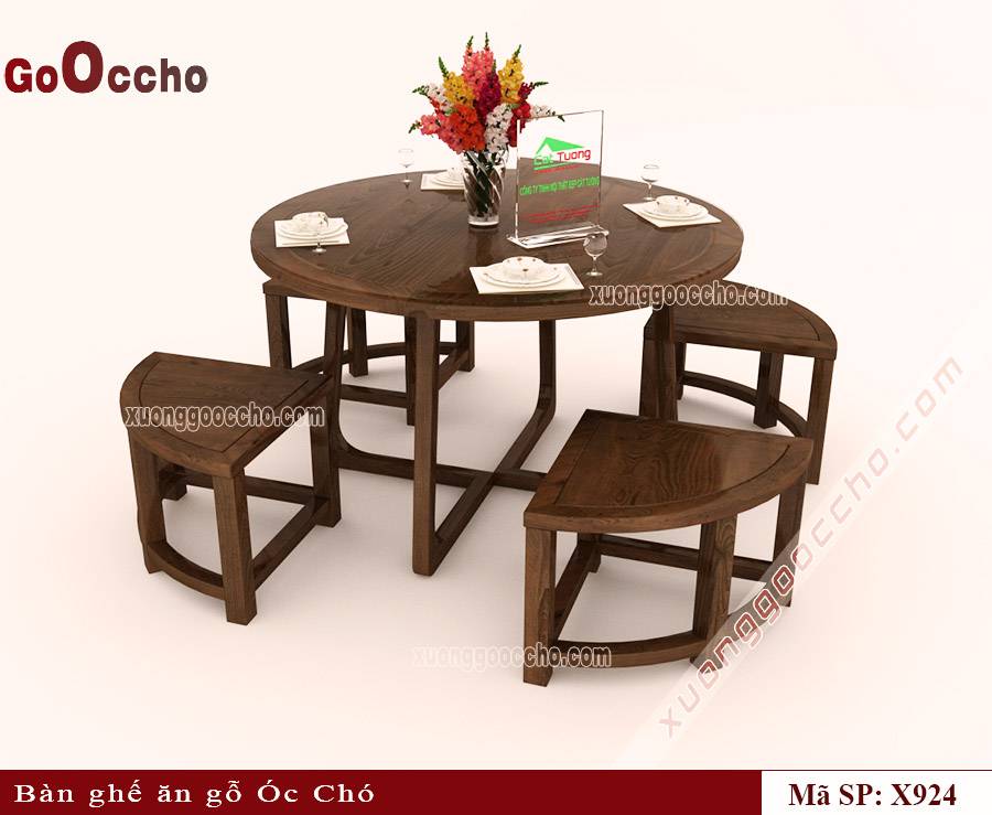 Bàn Ghế Ăn Gỗ Óc Chó