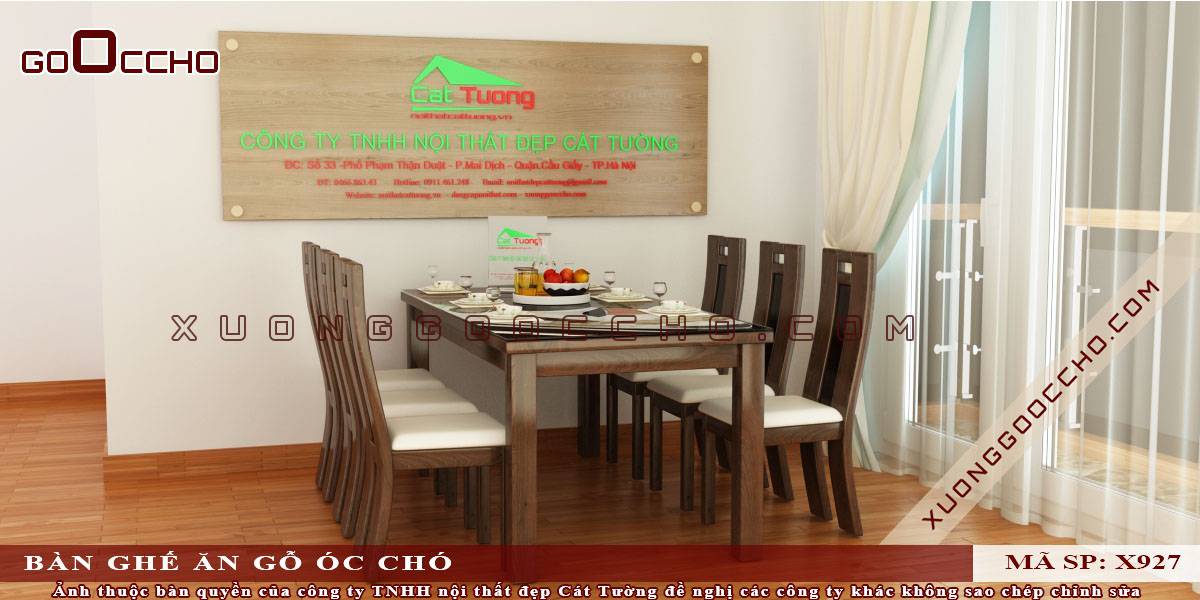 Bàn Ghế Ăn Gỗ Óc Chó