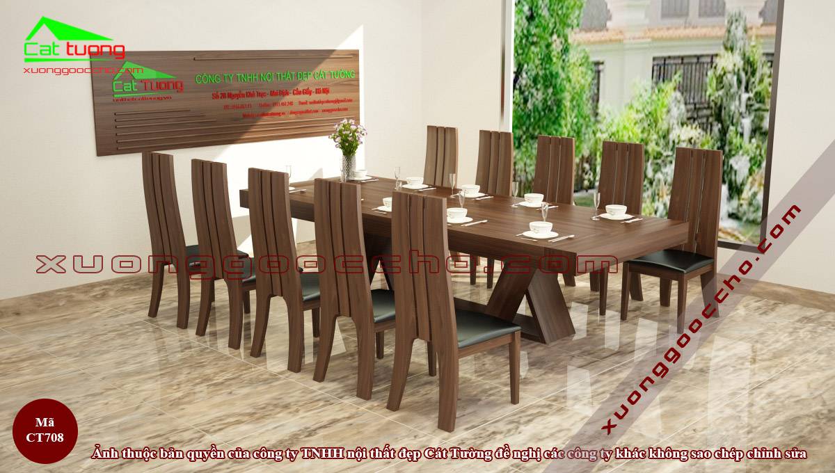 Bàn Ghế Ăn Gỗ Óc Chó