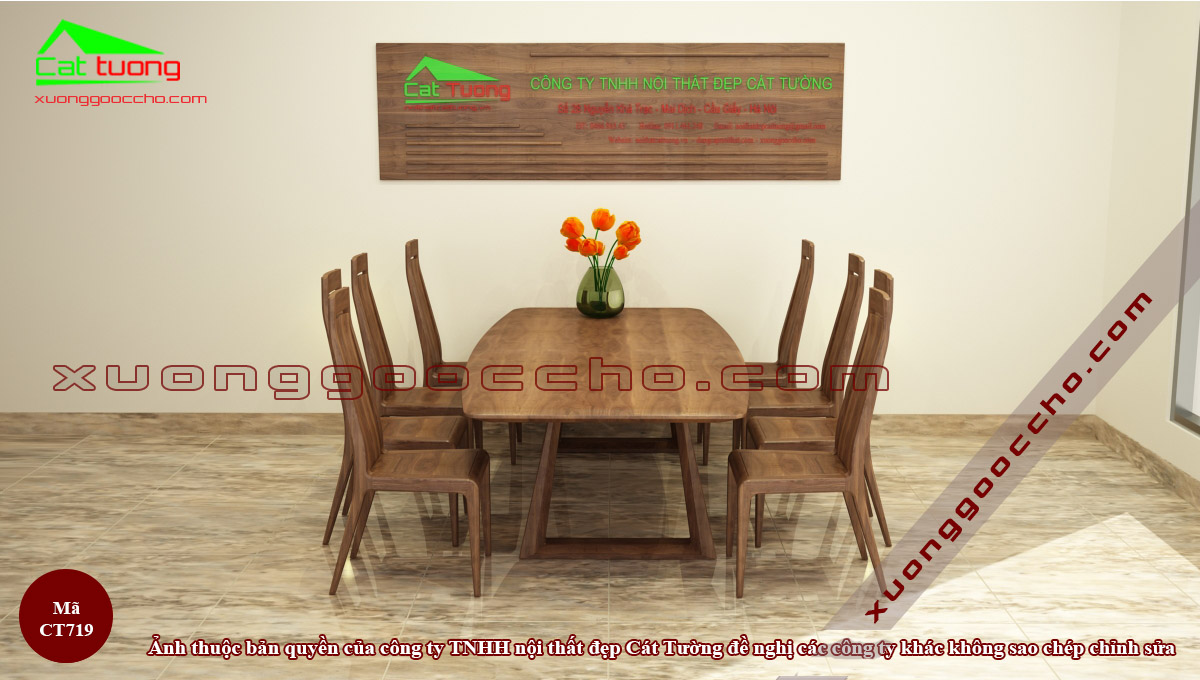 Bàn Ghế Ăn Gỗ Óc Chó