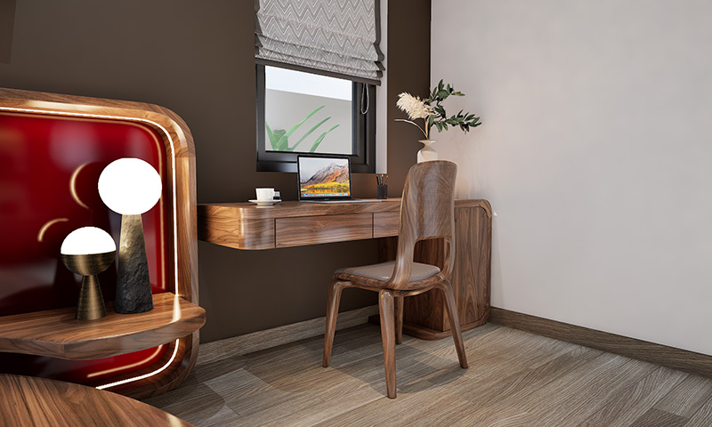 Bàn Làm việc gỗ óc chó BGD2303