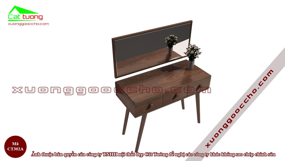 Bàn Trang Điểm Gỗ Óc Chó