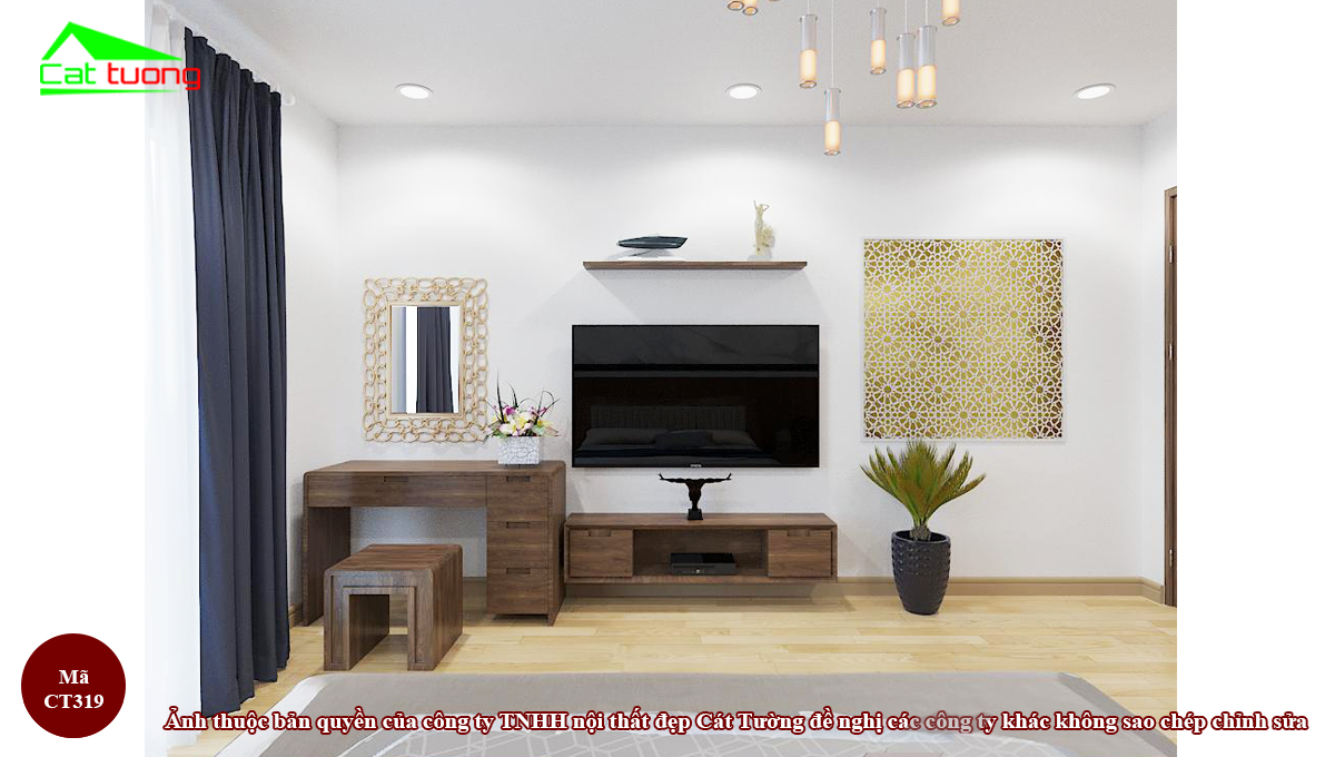 Bàn Trang Điểm Gỗ Óc Chó
