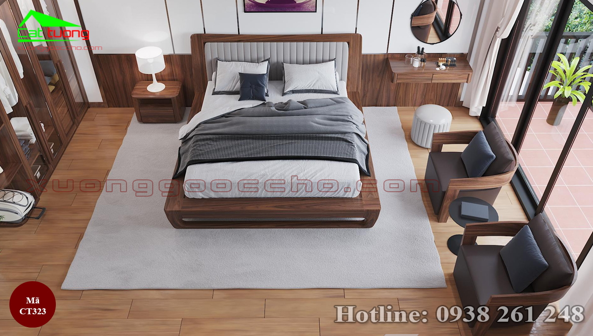 Bàn Trang Điểm Gỗ Óc Chó