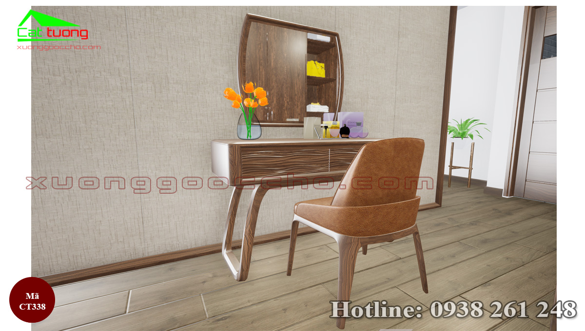 Bàn Trang Điểm Gỗ Óc Chó