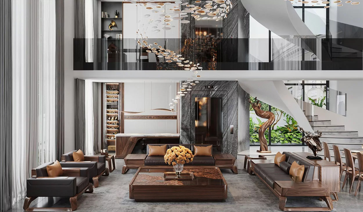Sofa Gỗ Óc Chó