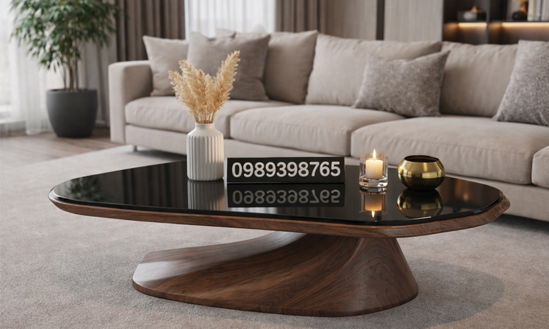 Bàn trà gỗ óc chó BT2601