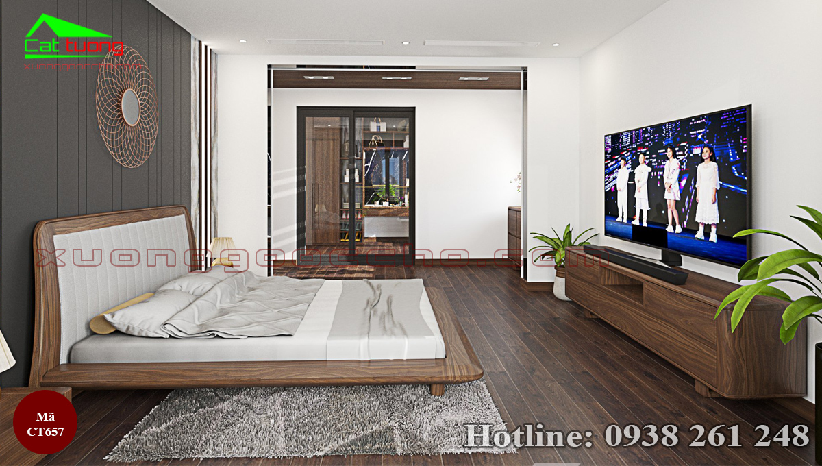 Giường Ngủ Gỗ Óc Chó