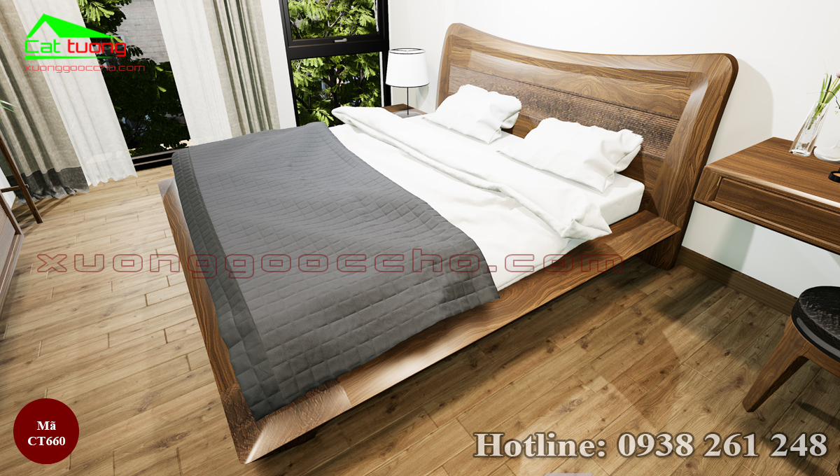 Giường Ngủ Gỗ Óc Chó