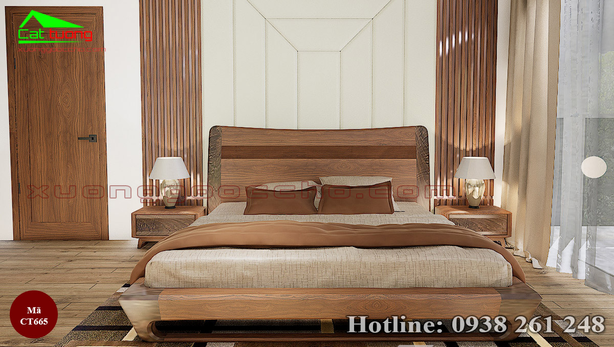 Giường Ngủ Gỗ Óc Chó