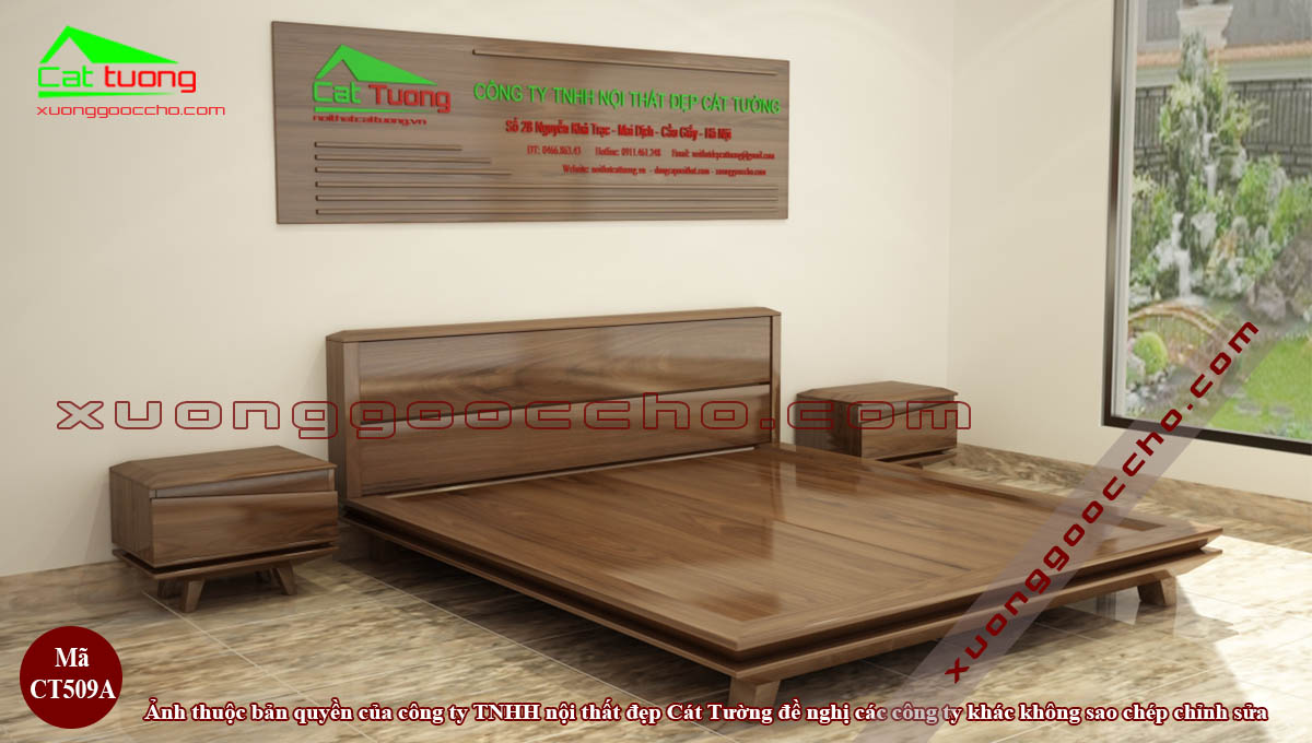 Giường Ngủ Gỗ Óc Chó