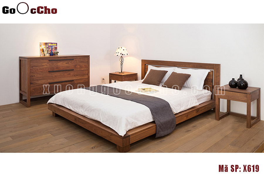 Giường Ngủ Gỗ Óc Chó