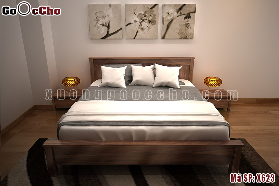 Giường Ngủ Gỗ Óc Chó
