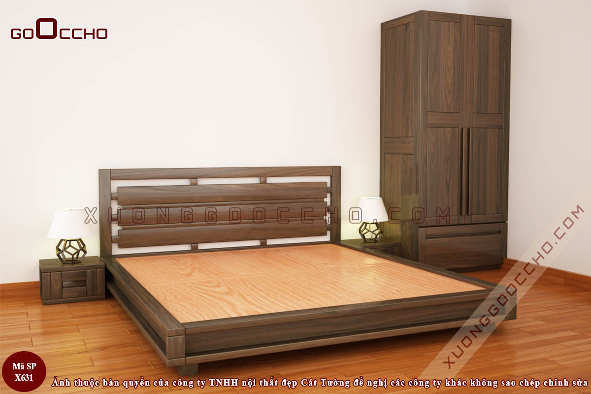 Giường Ngủ Gỗ Óc Chó