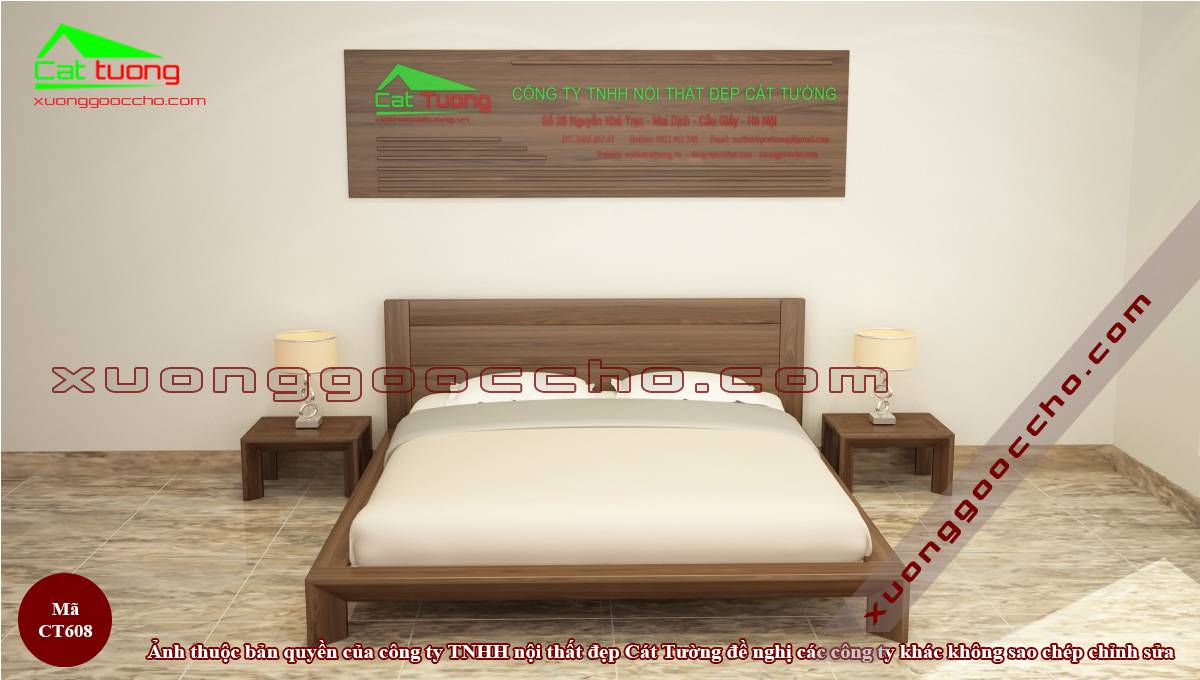 Giường Ngủ Gỗ Óc Chó
