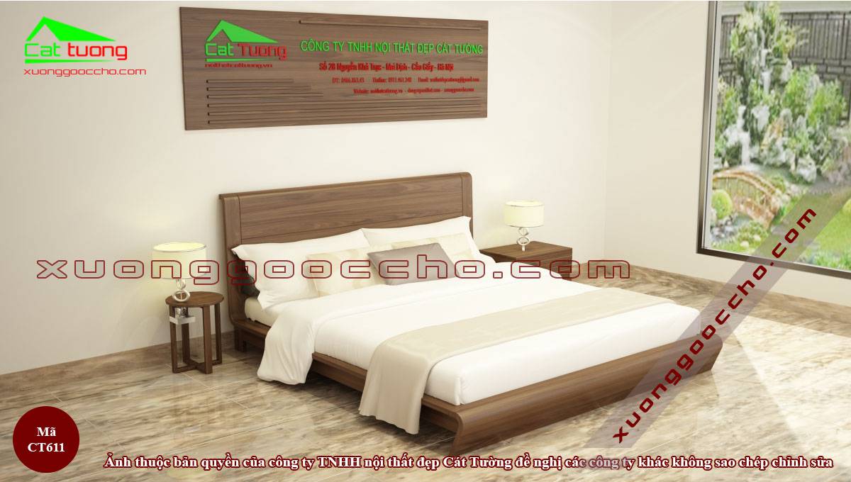 Giường Ngủ Gỗ Óc Chó