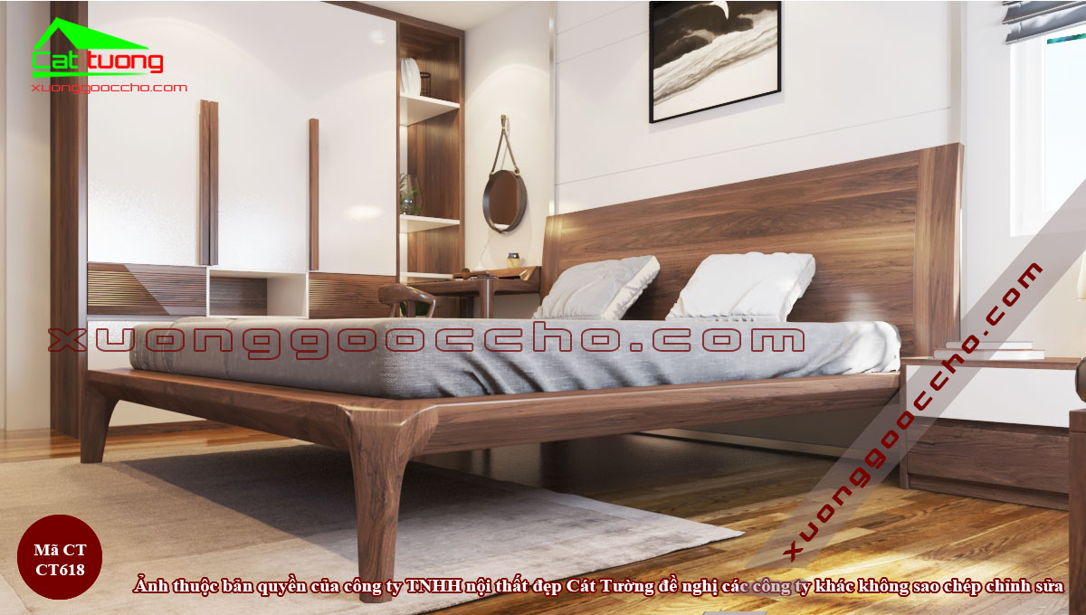 Giường Ngủ Gỗ Óc Chó