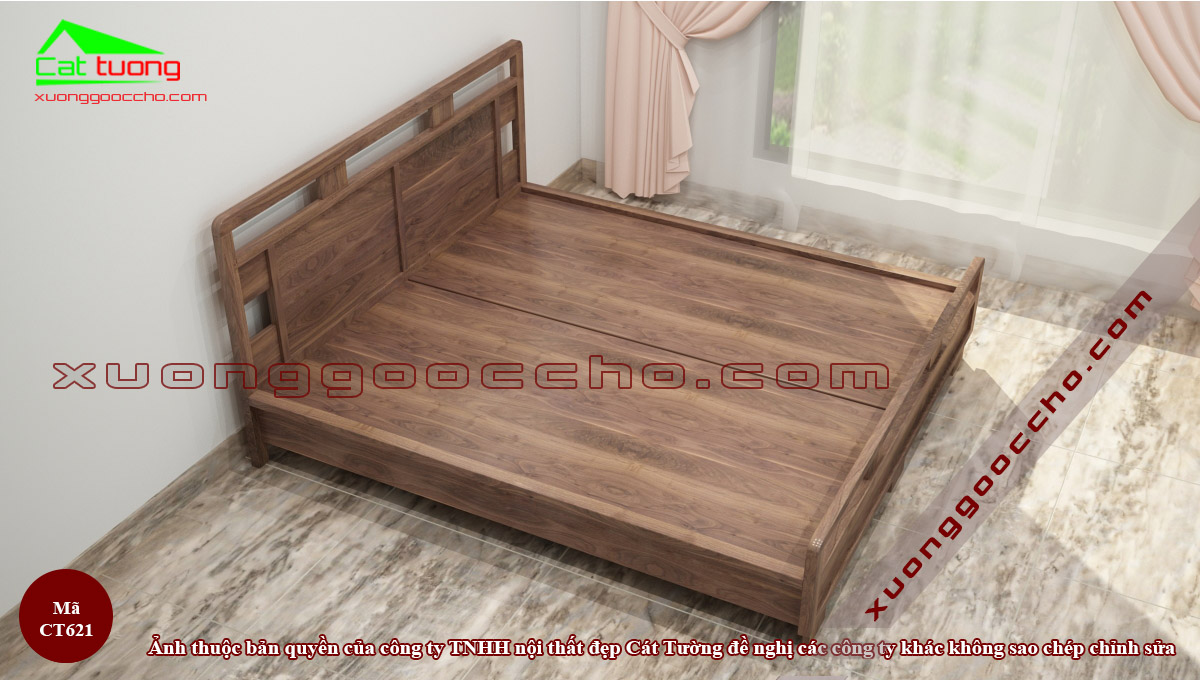 Giường Ngủ Gỗ Óc Chó
