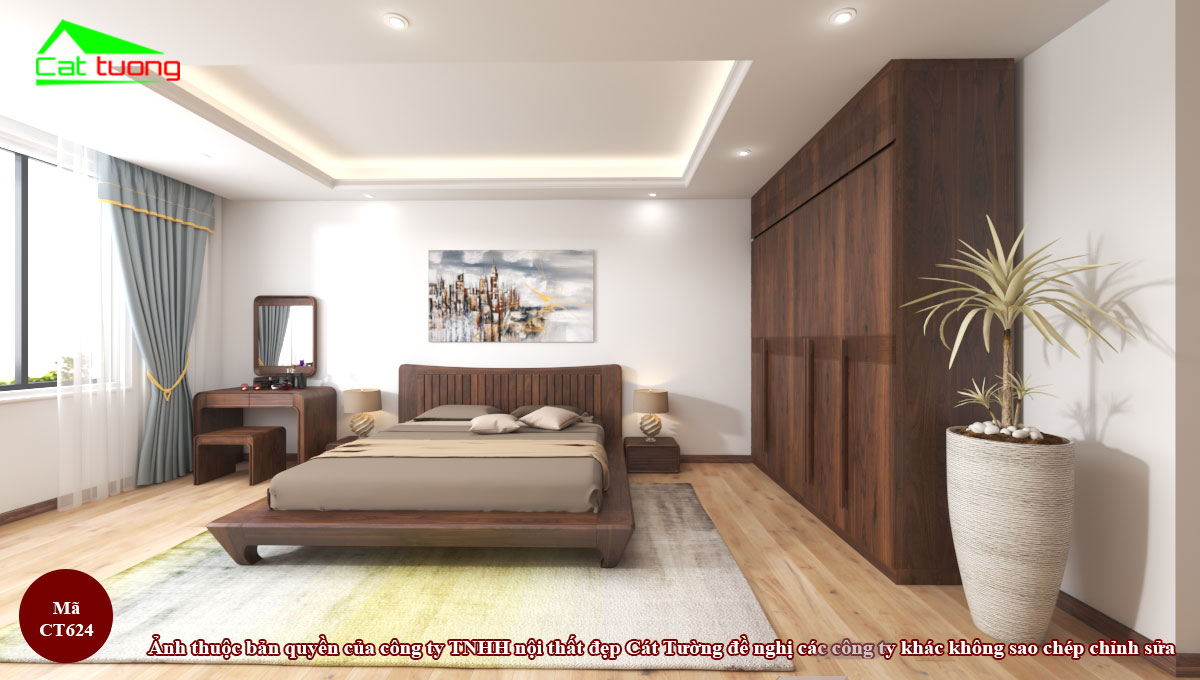 Giường Ngủ Gỗ Óc Chó