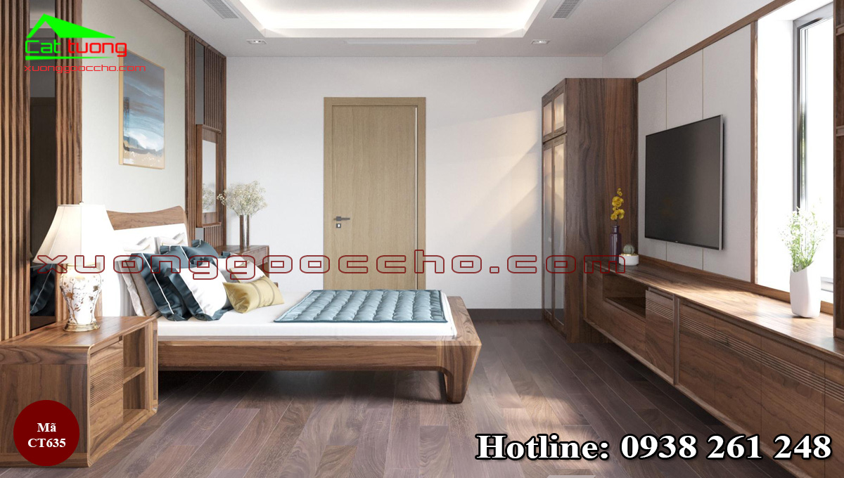 Giường Ngủ Gỗ Óc Chó