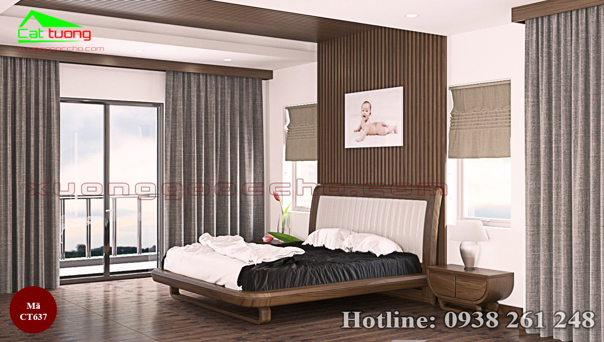 Giường Ngủ Gỗ Óc Chó