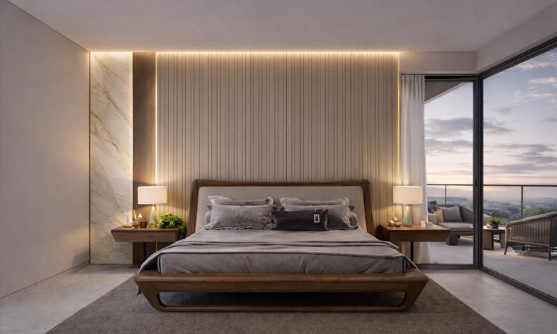 Giường ngủ gỗ óc chó GN2602