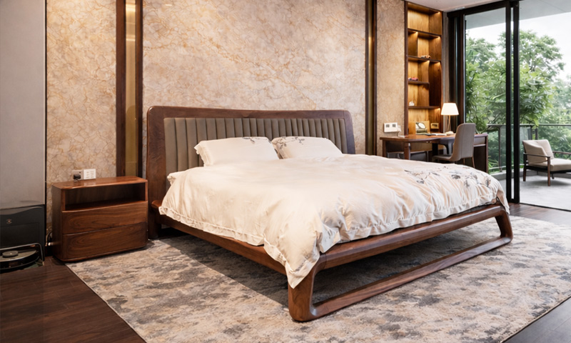 Giường ngủ gỗ óc chó GN2606