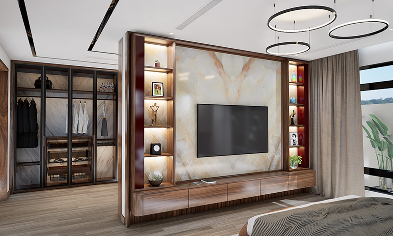 Kệ tivi gỗ óc chó KTV2315