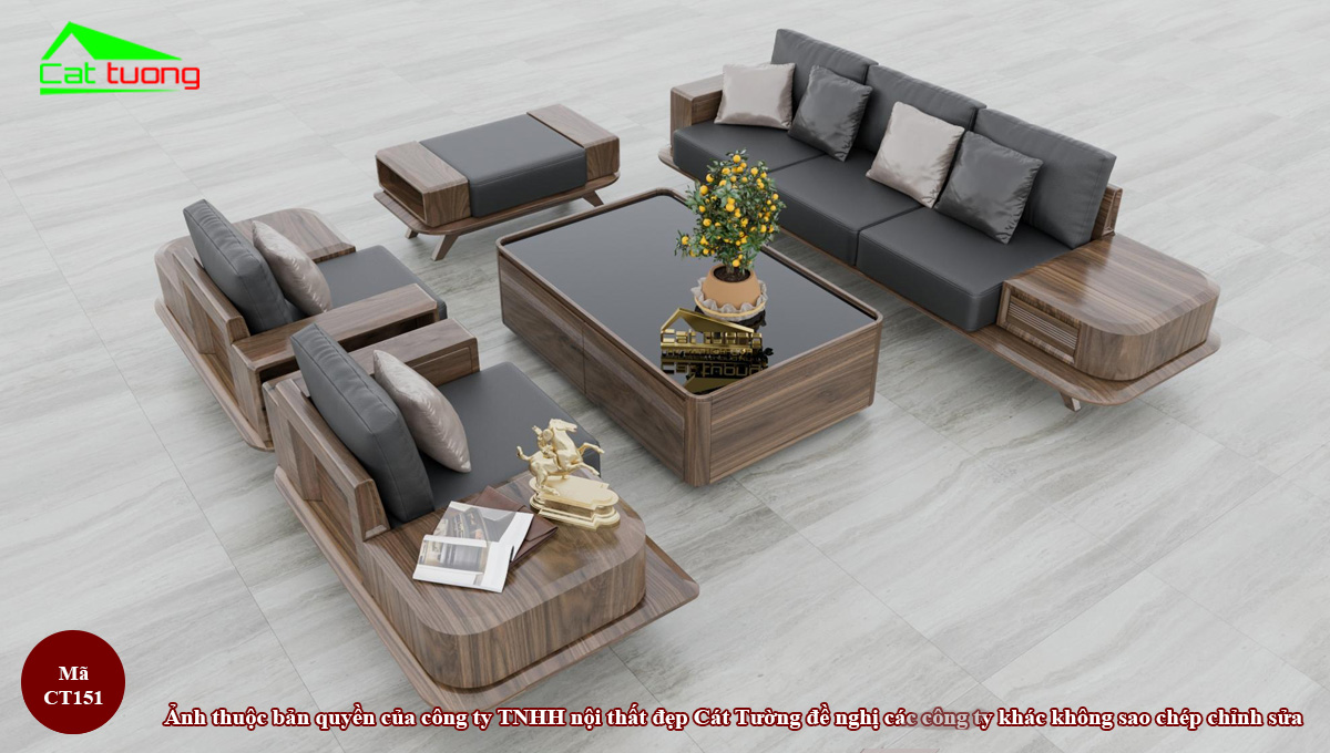 Sofa Gỗ Óc Chó