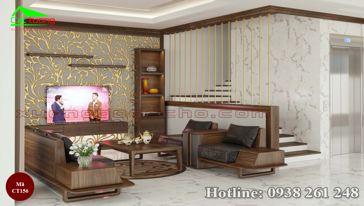 Sofa Gỗ Óc Chó