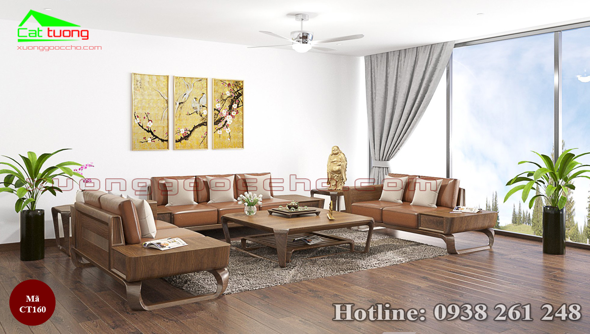 Sofa Gỗ Óc Chó