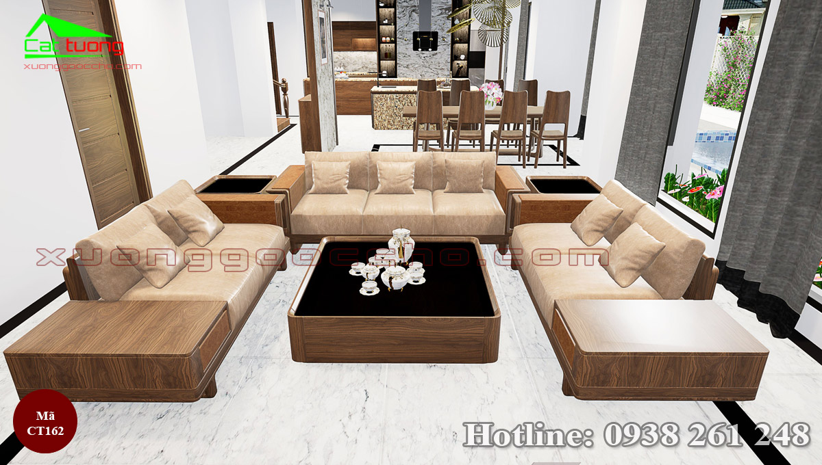 Sofa Gỗ Óc Chó