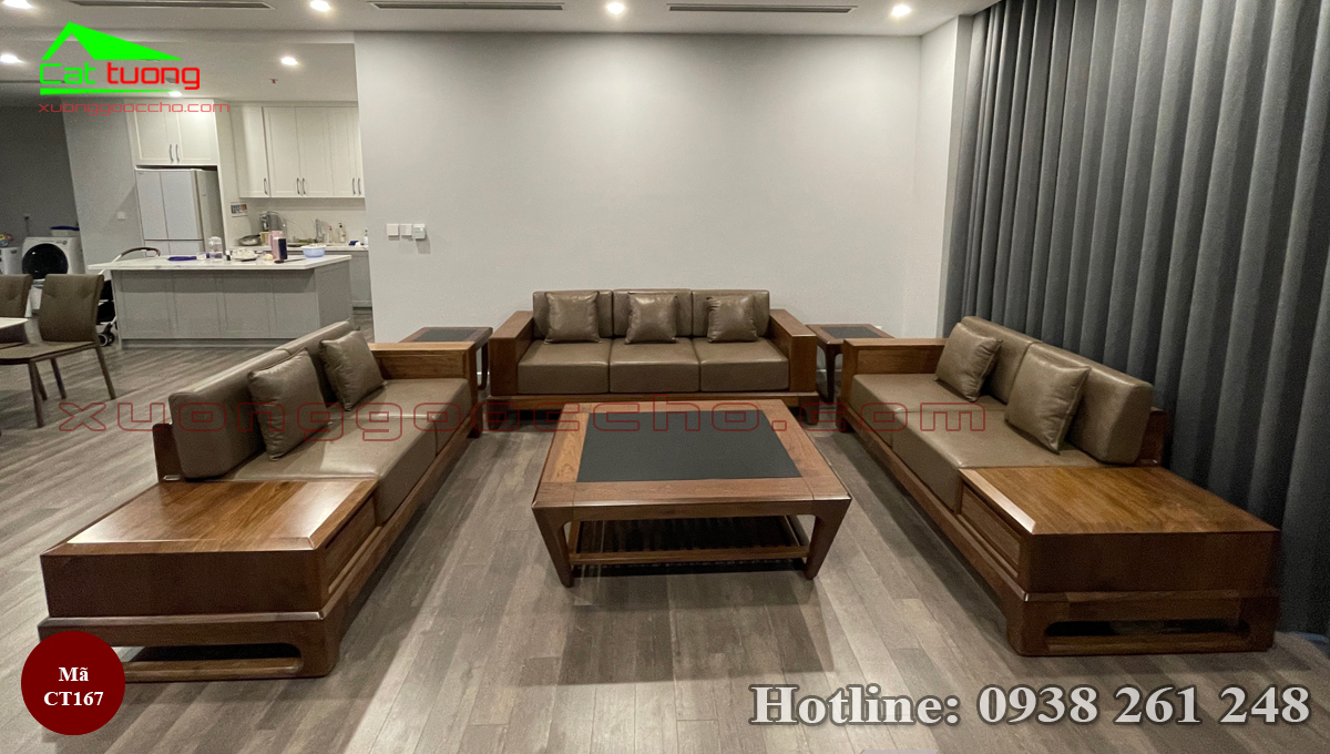 Sofa Gỗ Óc Chó