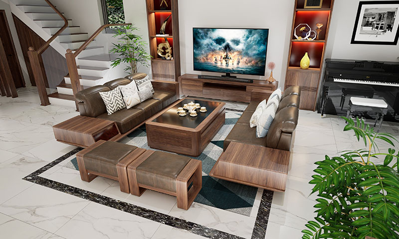 Sofa Gỗ Óc Chó