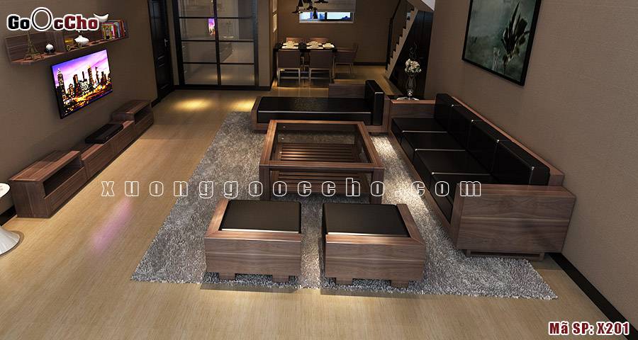 Sofa Gỗ Óc Chó