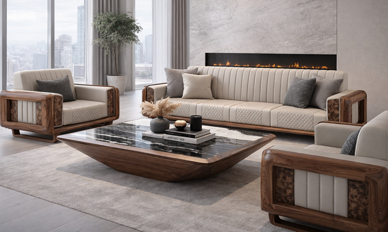 Sofa Gỗ Óc Chó