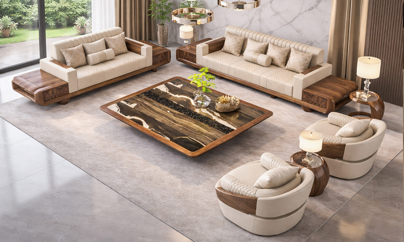 Sofa Gỗ Óc Chó