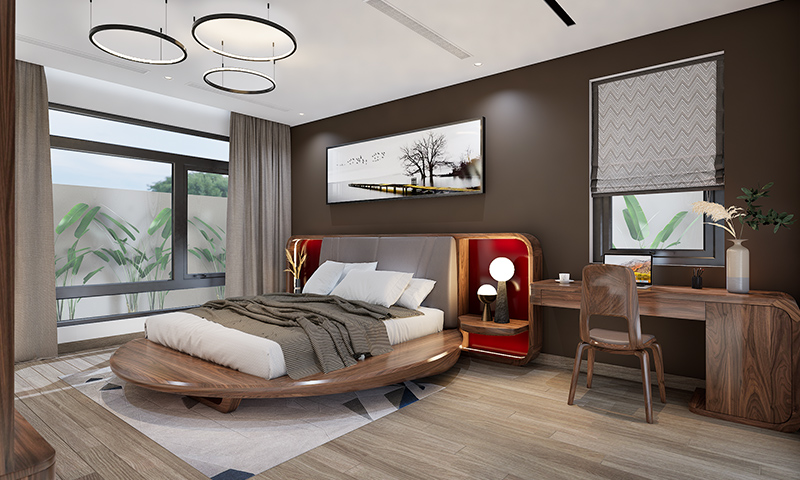 Dự án 2316 thiết kế với gỗ óc chó