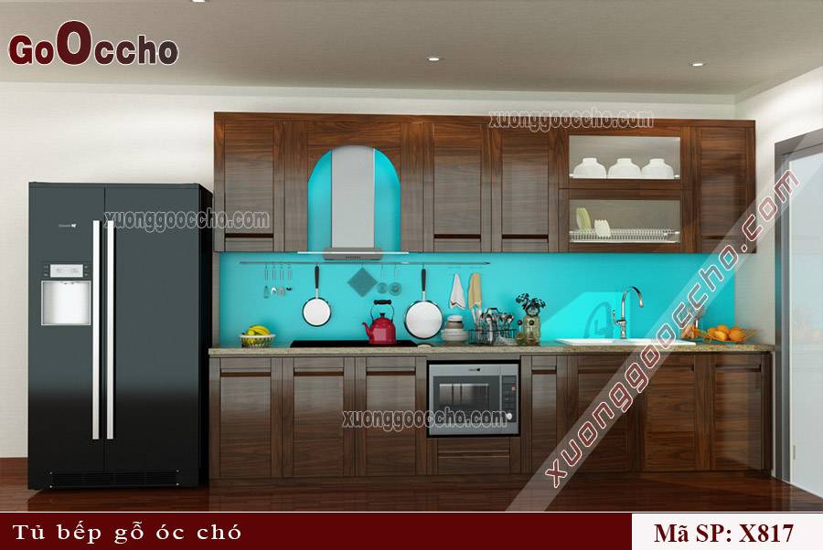 Tủ Bếp Gỗ Óc Chó