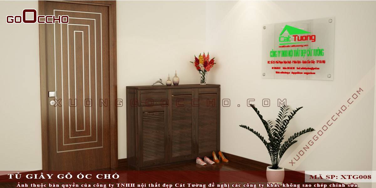 Tủ Giày Gỗ Óc Chó