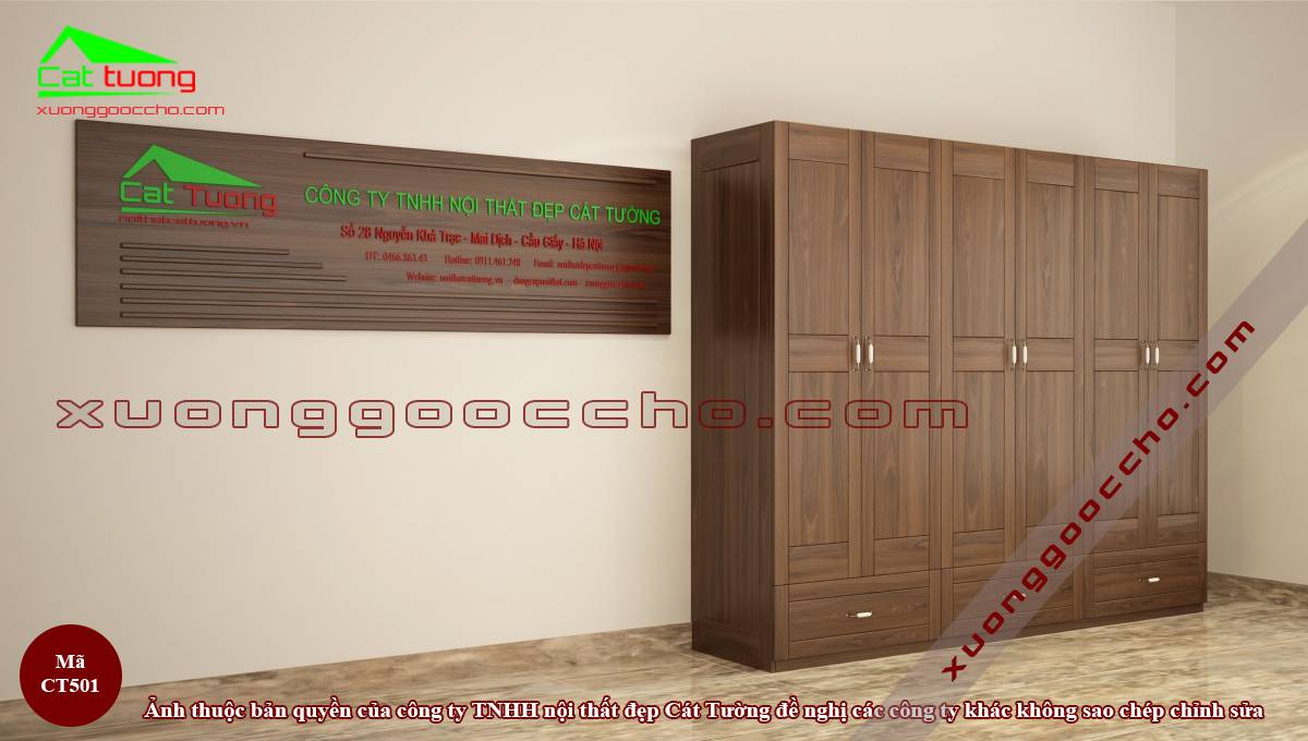 Tủ Quần Áo Gỗ Óc Chó
