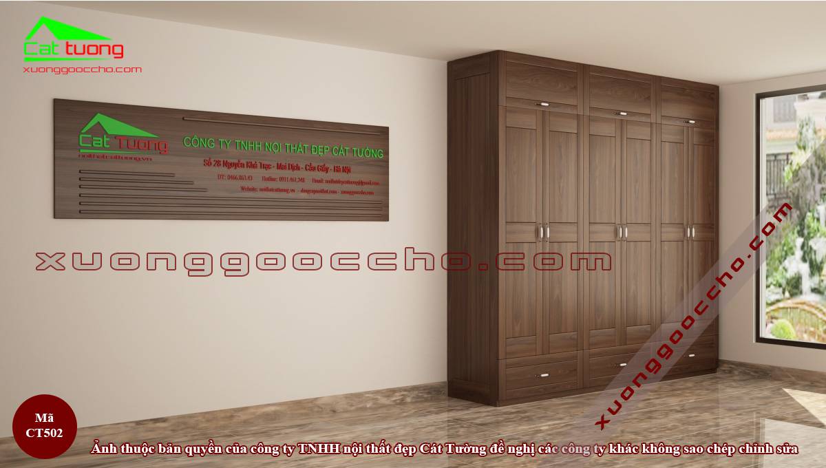Tủ Quần Áo Gỗ Óc Chó